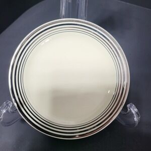 VTG Taylor Smith Taylor USA Platinum Rings Cream Bread Butter Plate 3 49 1